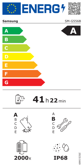 Official EU energy label for this model